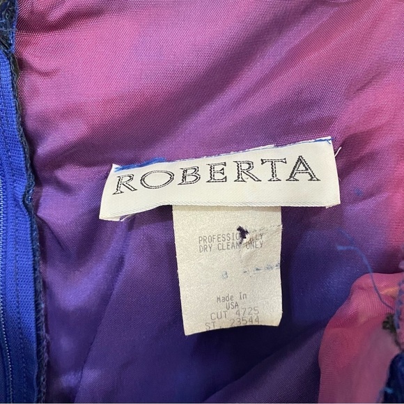 Vintage Roberta Velvet Bow Dress - Picture 4 of 5